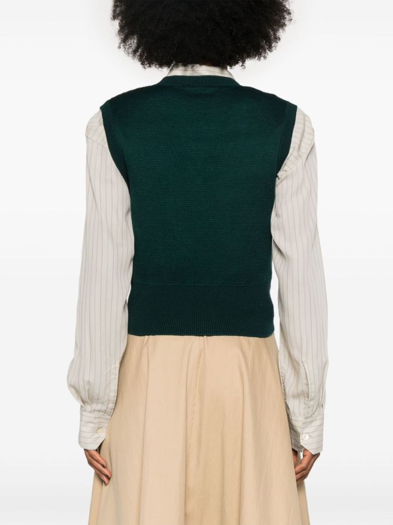Argyle-check Vest