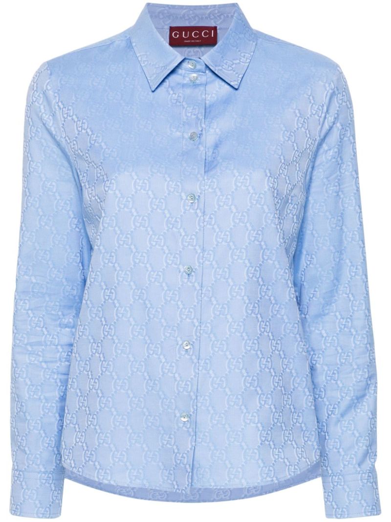 Gg Oxford Cotton Shirt