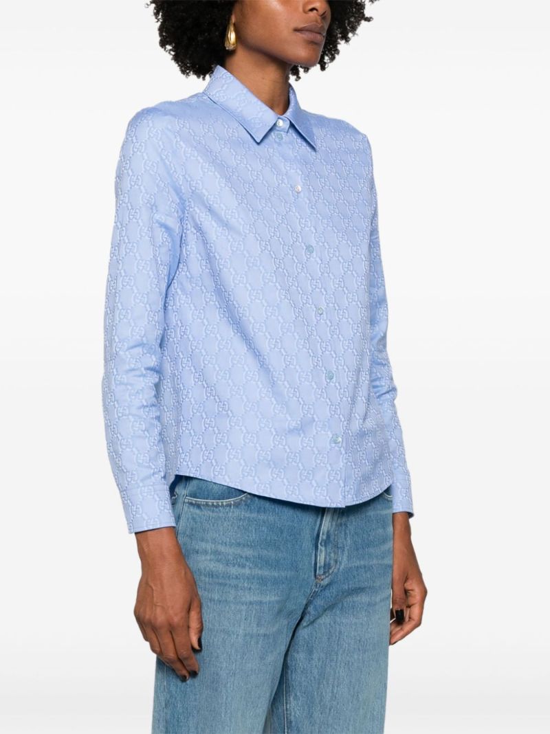 Gg Oxford Cotton Shirt