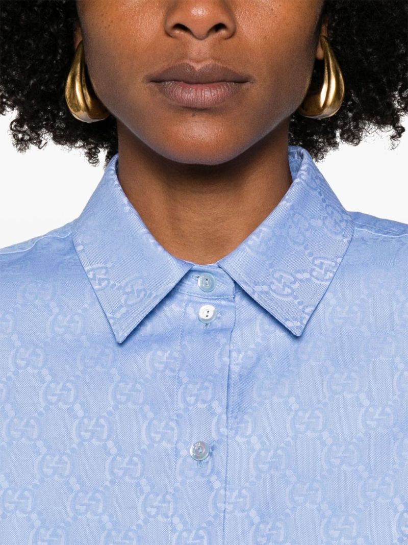 Gg Oxford Cotton Shirt