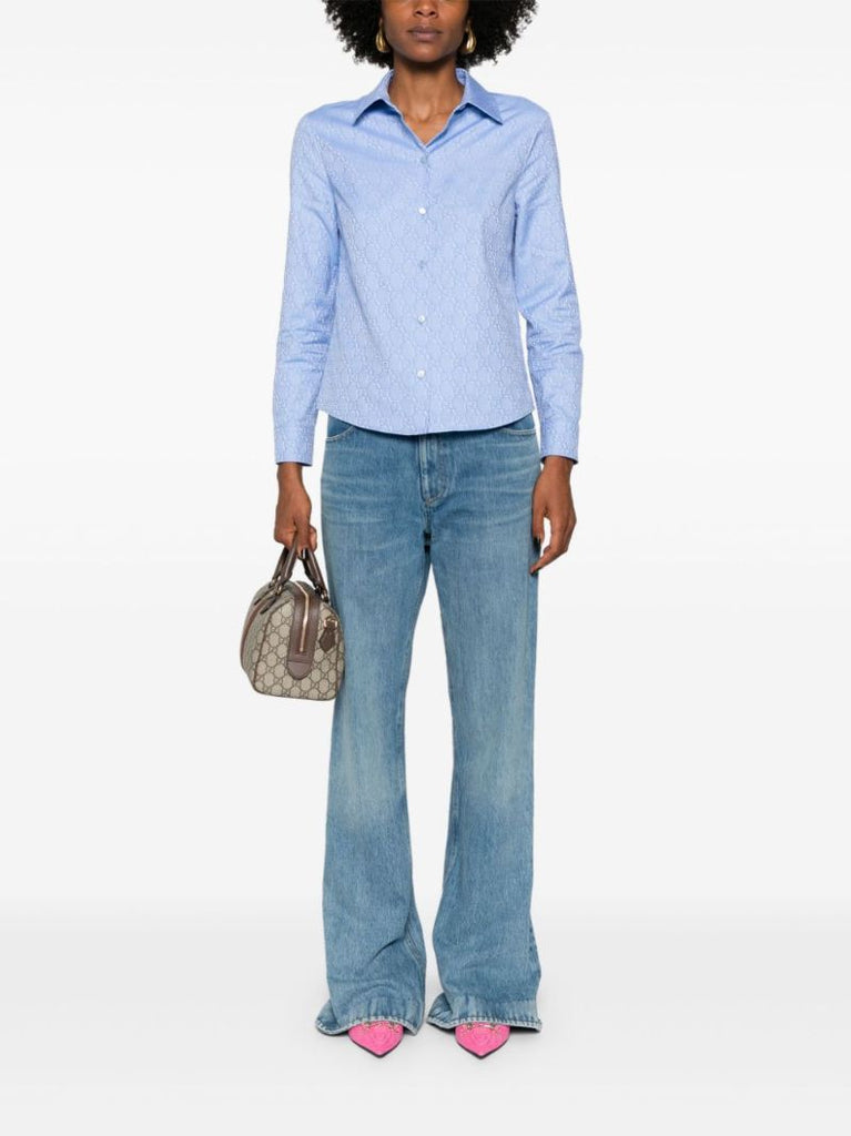Gg Oxford Cotton Shirt