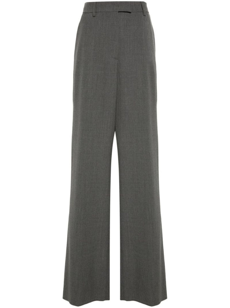 Wide-leg Tailored Trousers