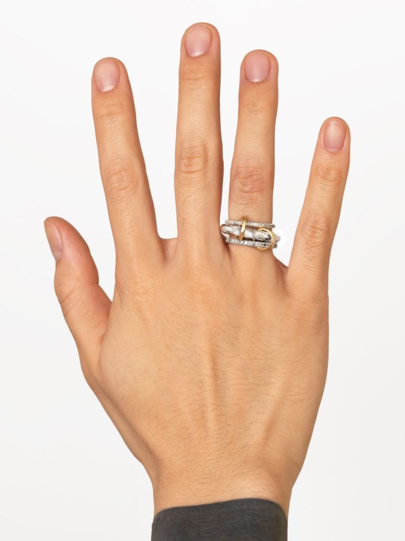 18k Yellow Gold Theo Vulcan Diamond Ring