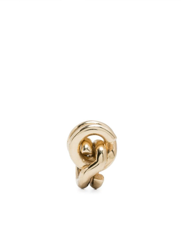 14k Yellow Gold Keyring Single Earrings