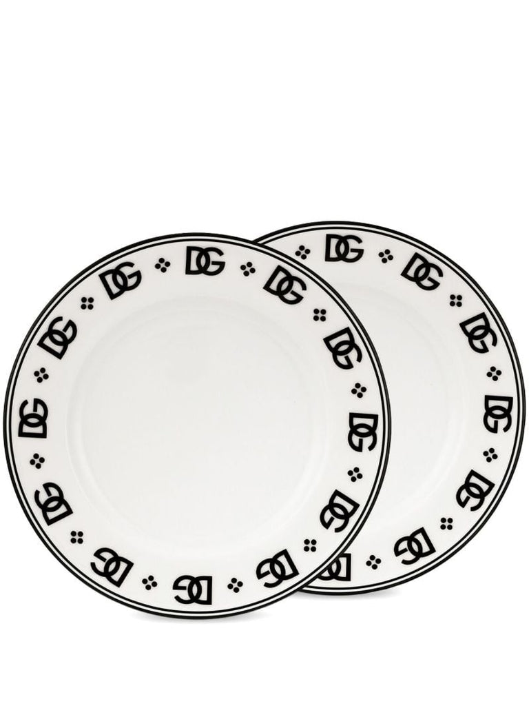 White Dg Plates Set
