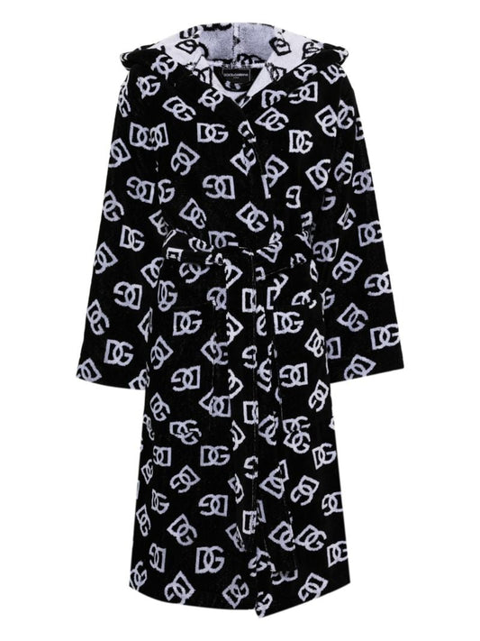 Terry Jacquard Cotton Bath Robe