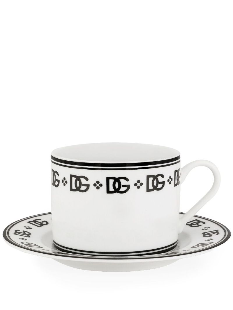 White Dg Tea Set