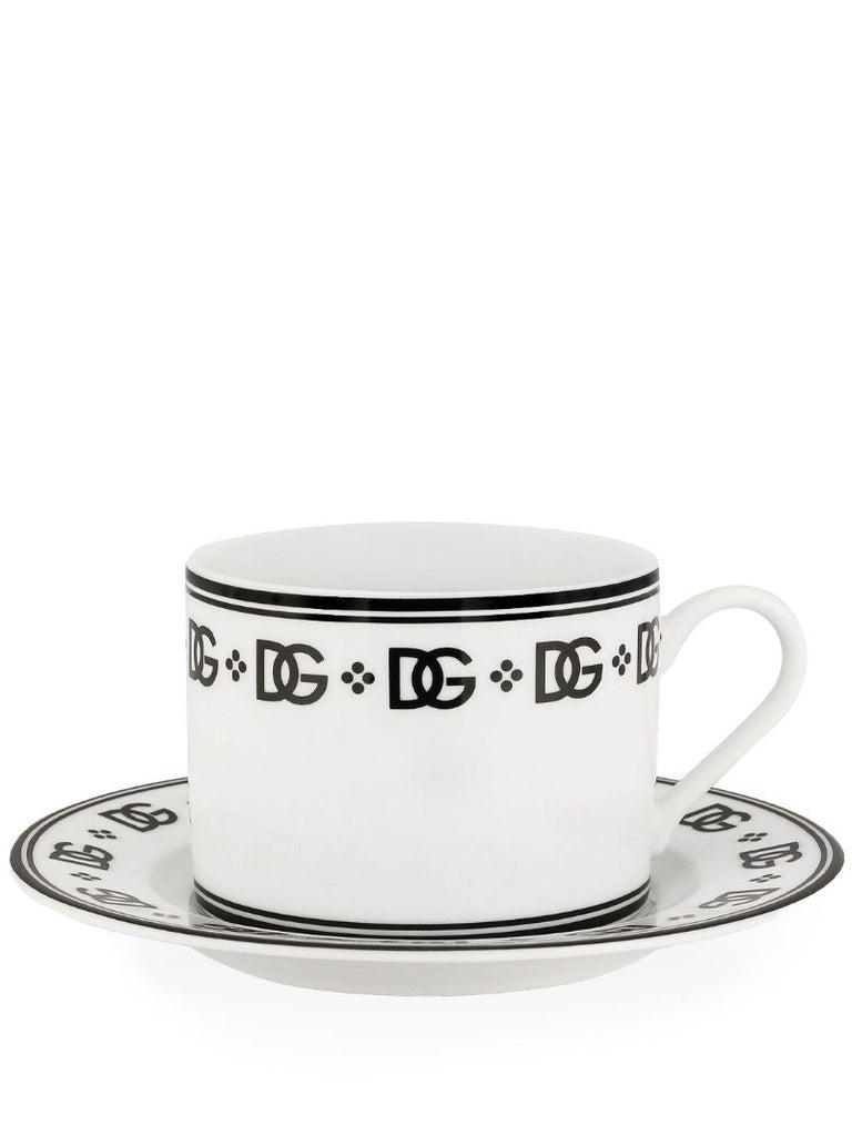 White Dg Tea Set