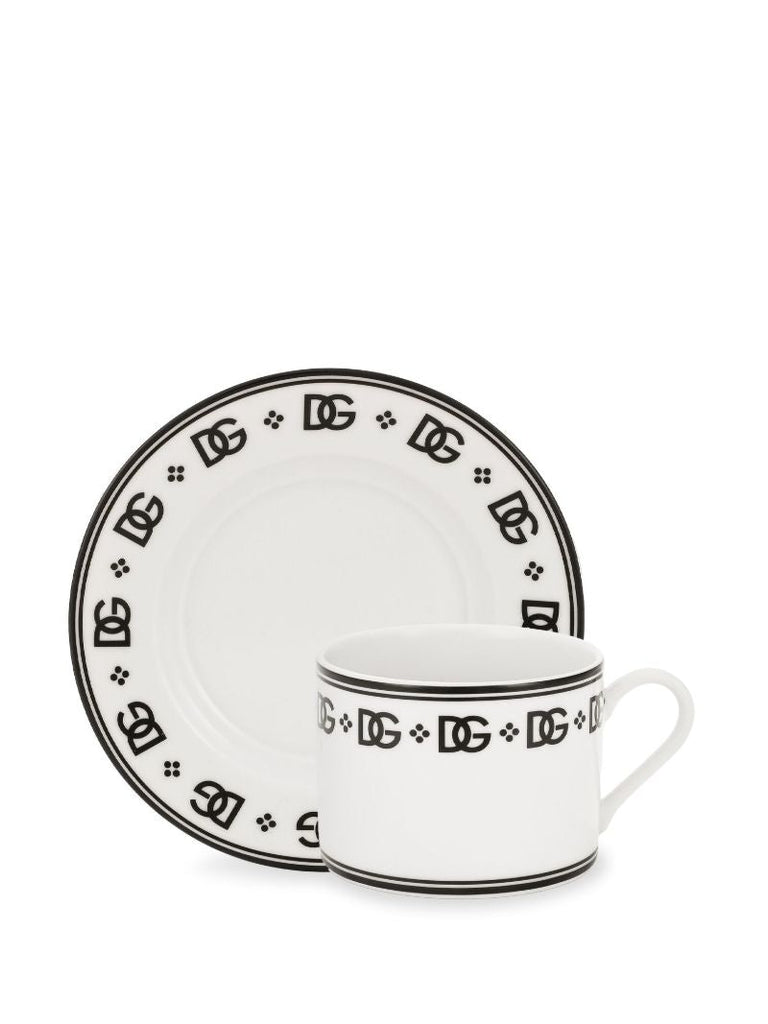 White Dg Tea Set