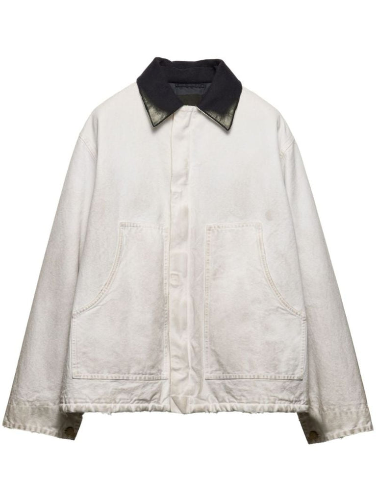 Distressed Shirt Jacket