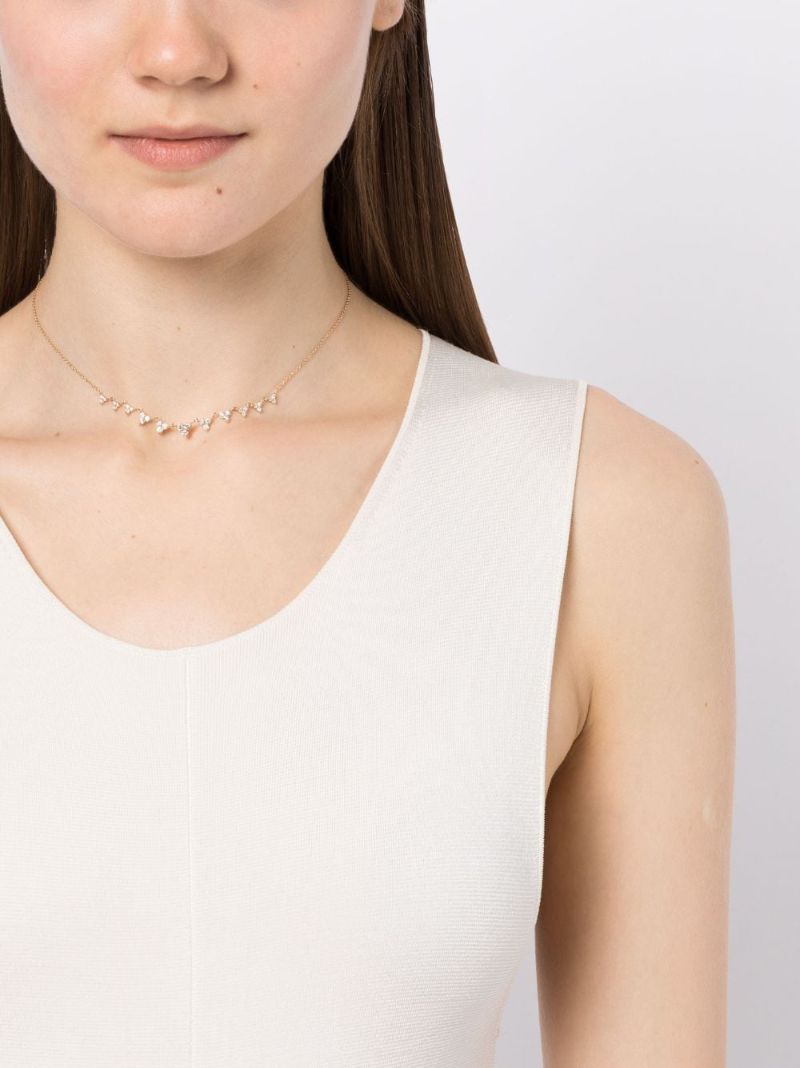 14k Yellow Gold Diamond Necklace