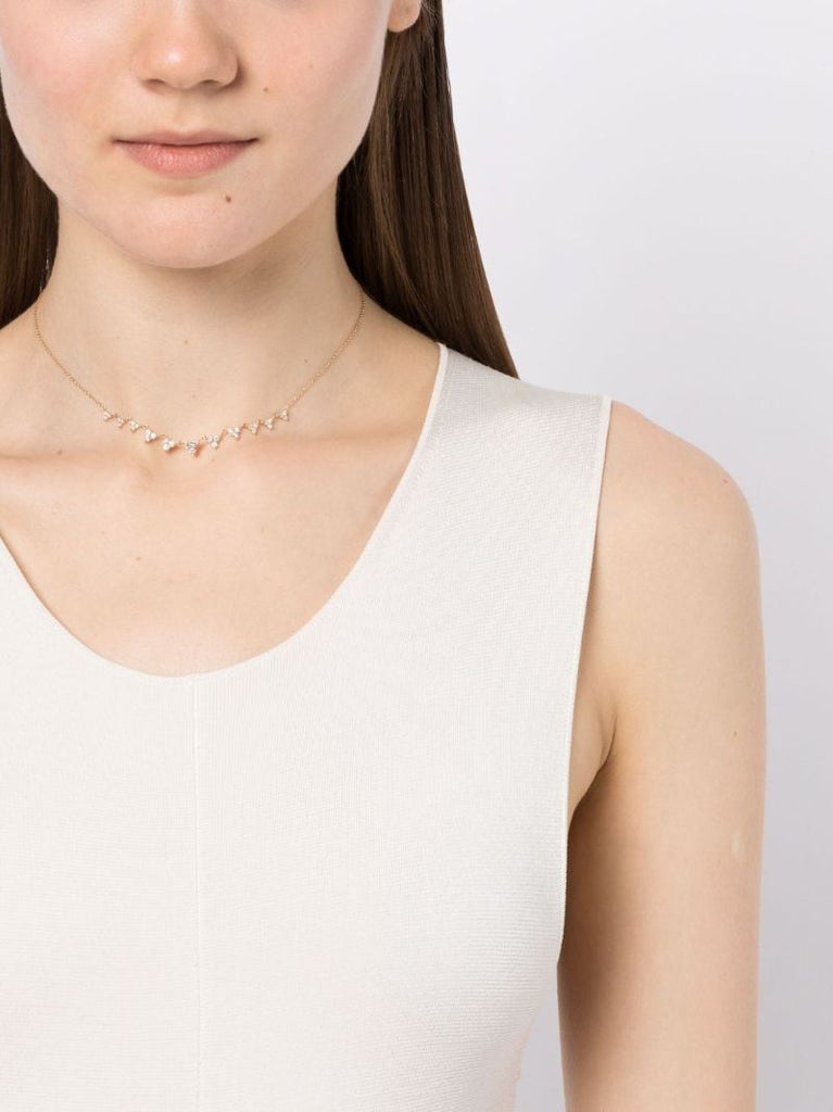 14k Yellow Gold Diamond Necklace
