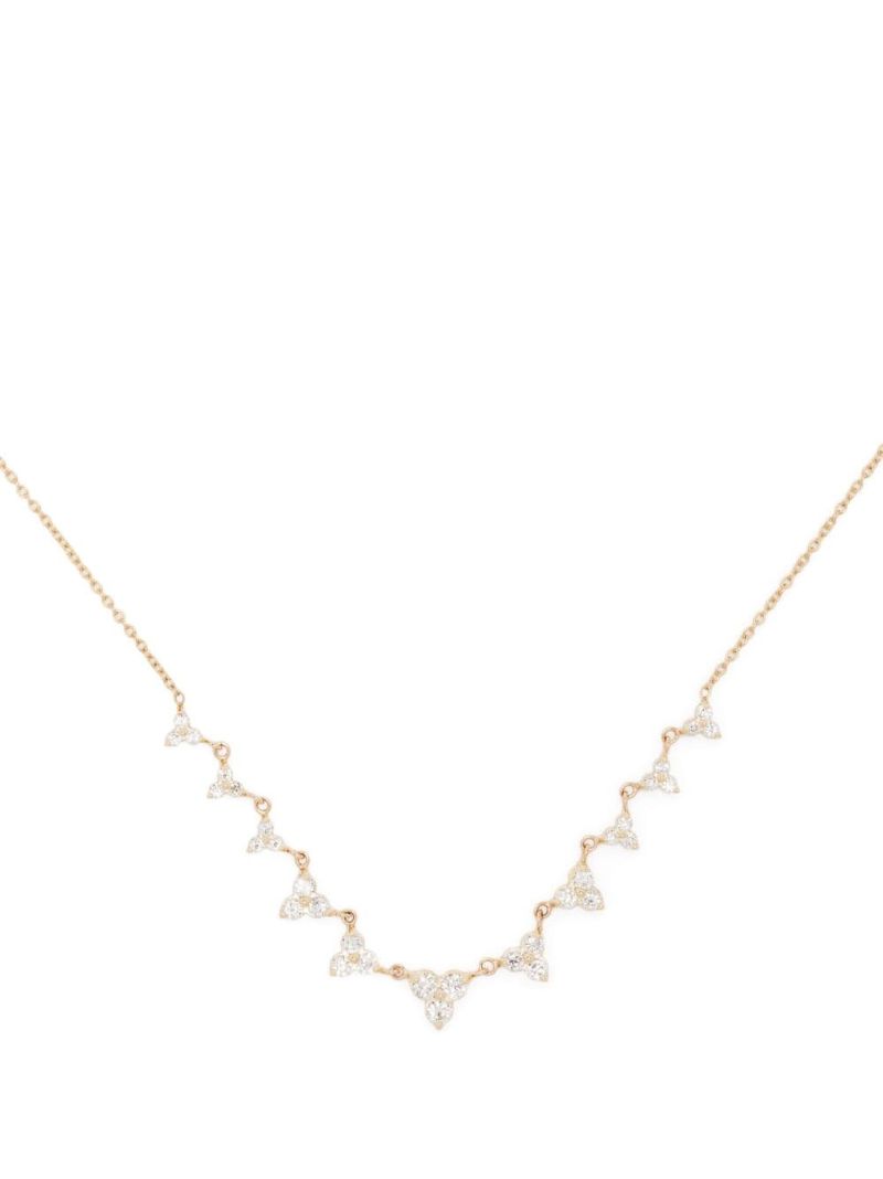14k Yellow Gold Diamond Necklace