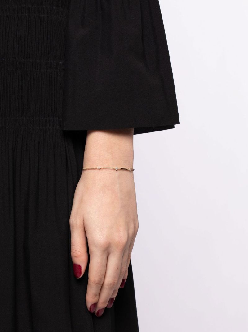 14k Yellow Gold Diamond Bracelet