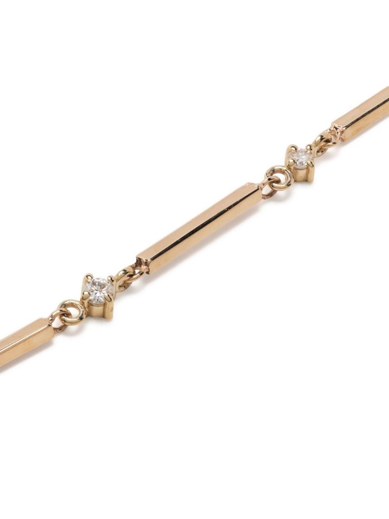 14k Yellow Gold Diamond Bracelet