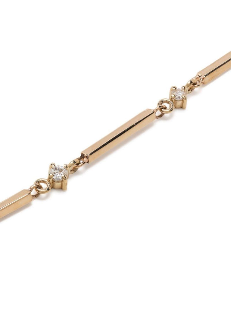 14k Yellow Gold Diamond Bracelet