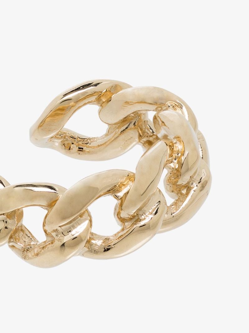 14k Yellow Gold Medium Curb Chain Ear Cuff