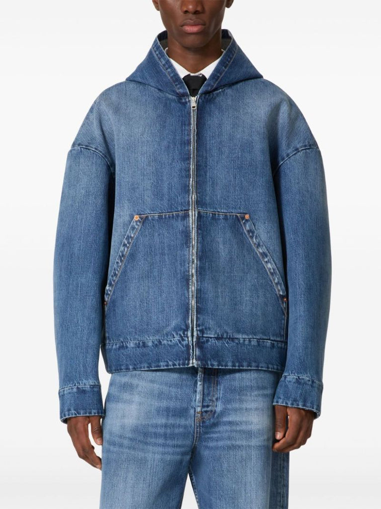 Hooded Denim Jacket