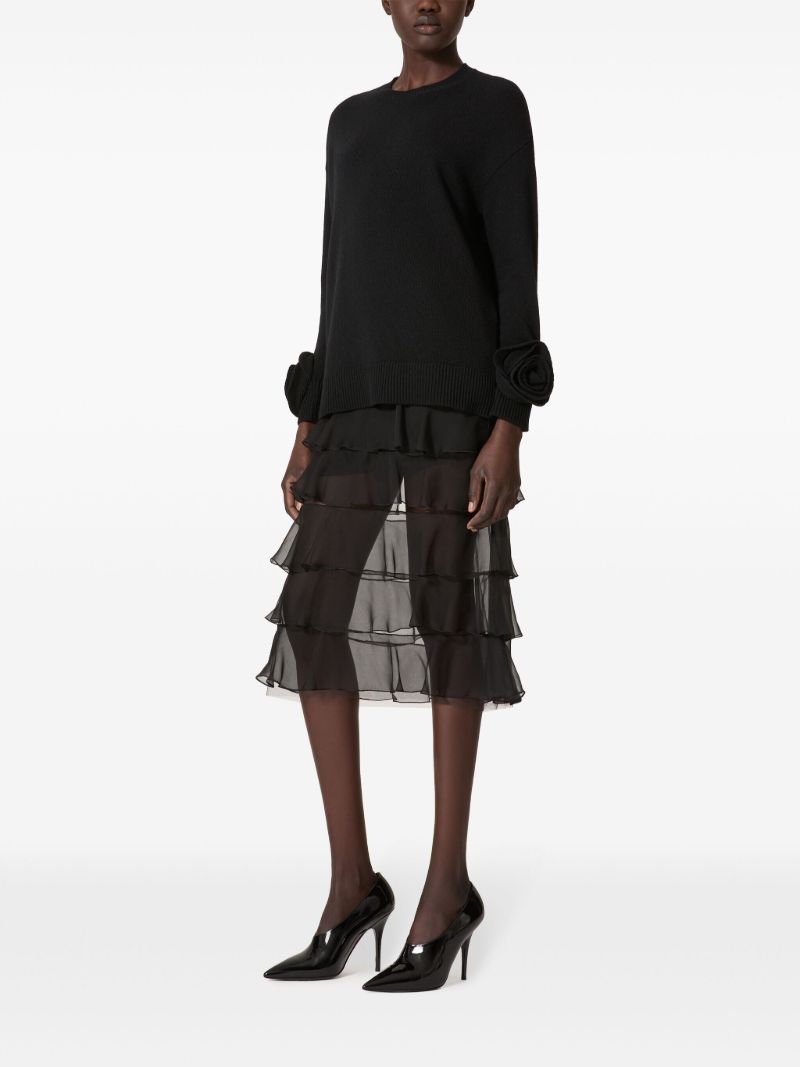 Ruffled Chiffon Skirt