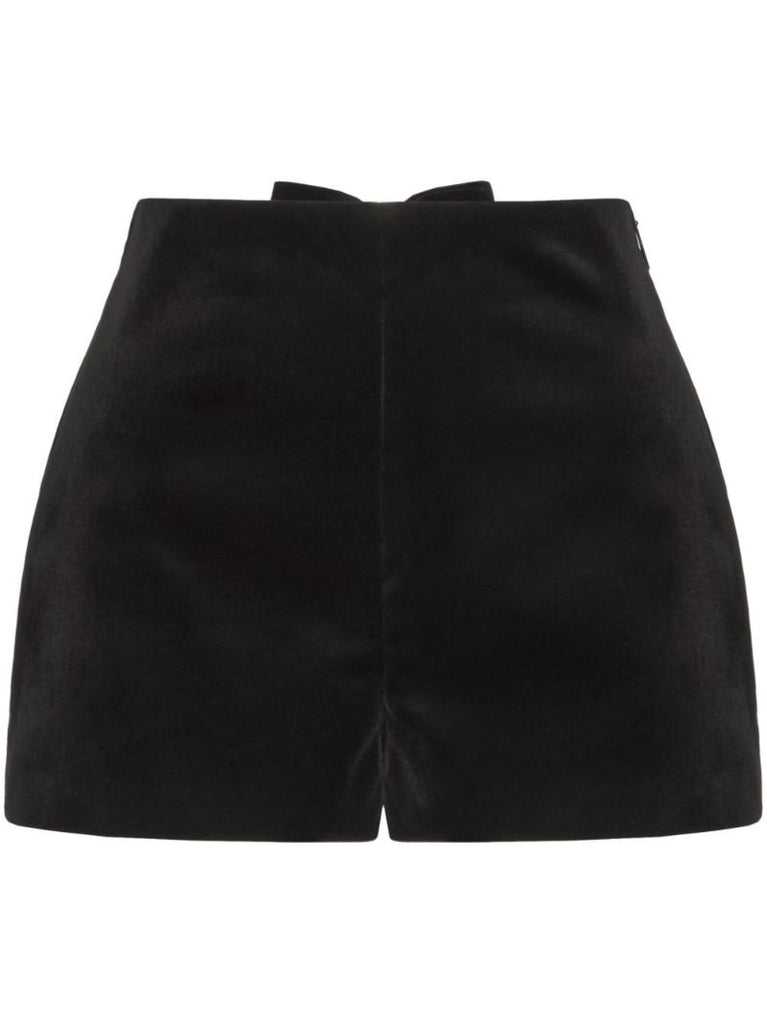 Bow Velour Shorts