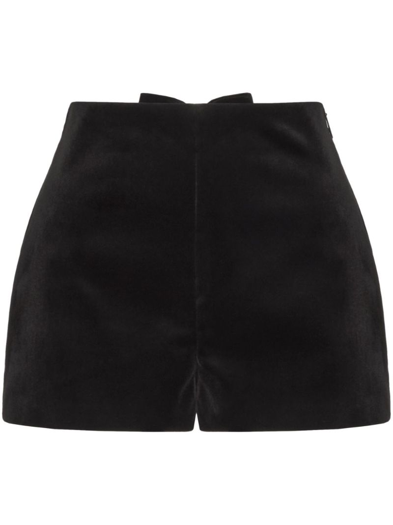 Bow Velour Shorts