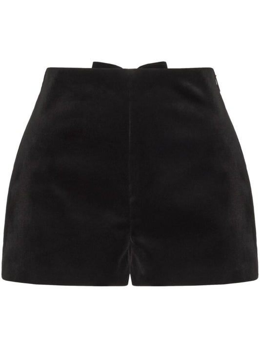 Bow Velour Shorts