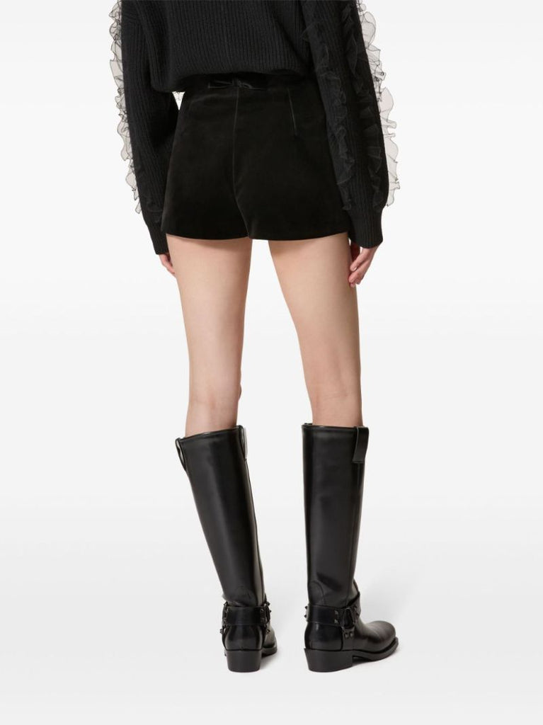 Bow Velour Shorts