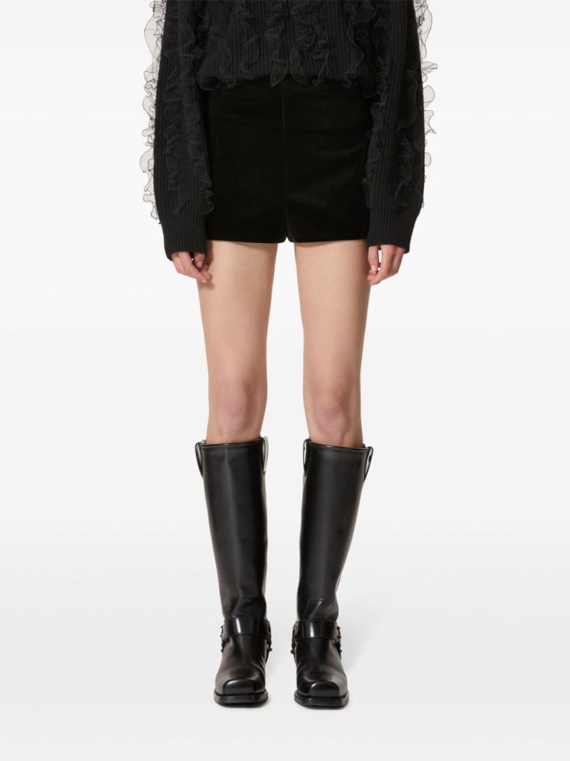 Bow Velour Shorts