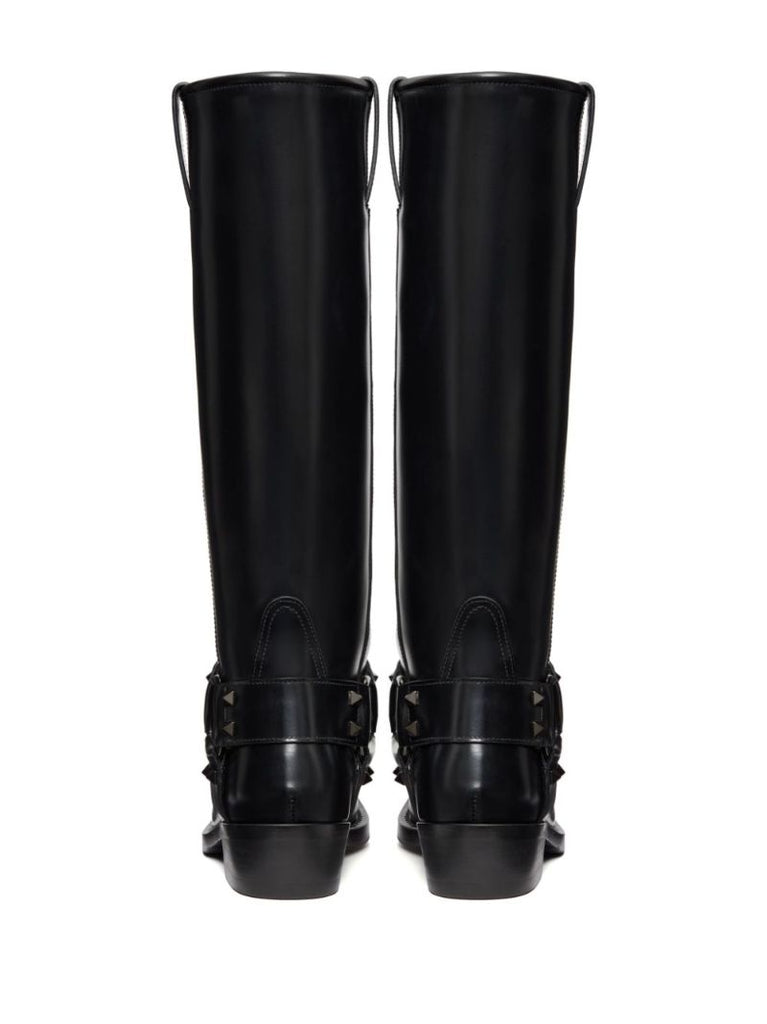 40 Rockstud Biker Boots