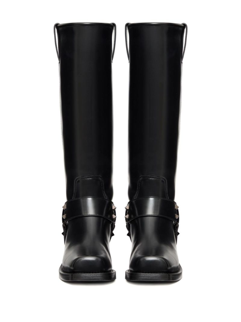 40 Rockstud Biker Boots