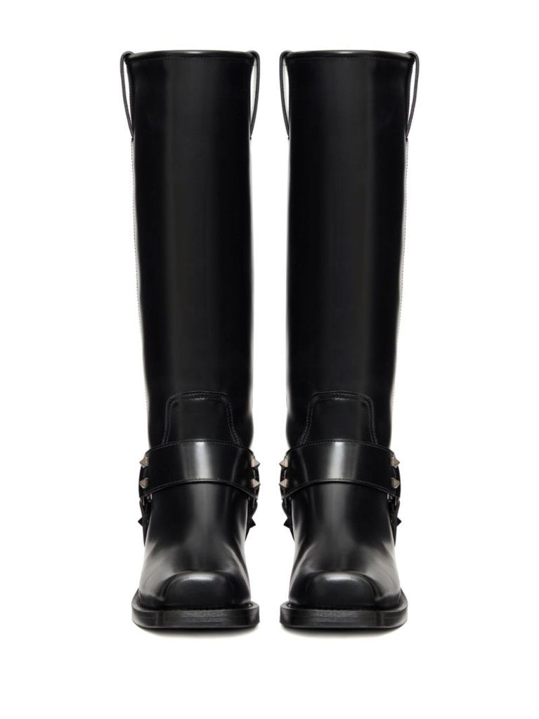 40 Rockstud Biker Boots
