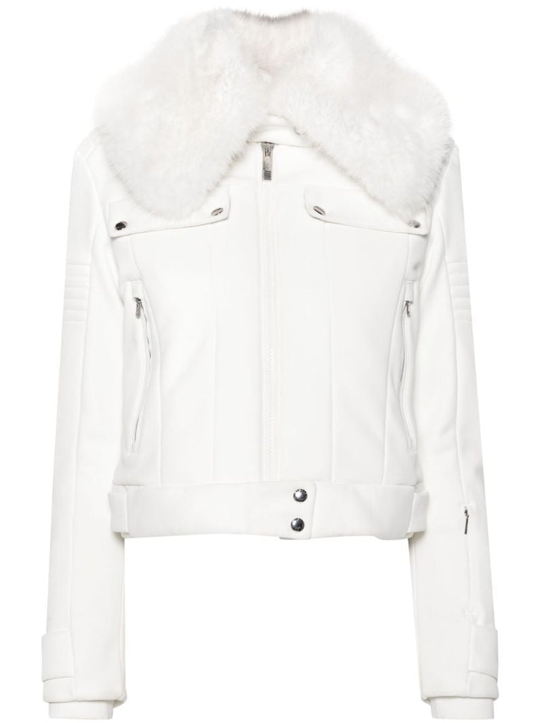 Faux Fur-collar Zipped Ski Jacket