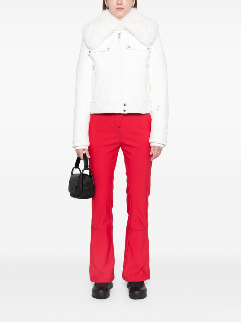 Faux Fur-collar Zipped Ski Jacket