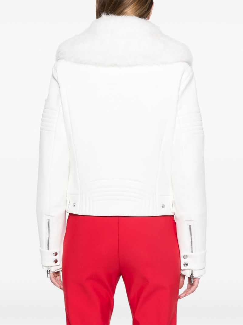 Faux Fur-collar Zipped Ski Jacket