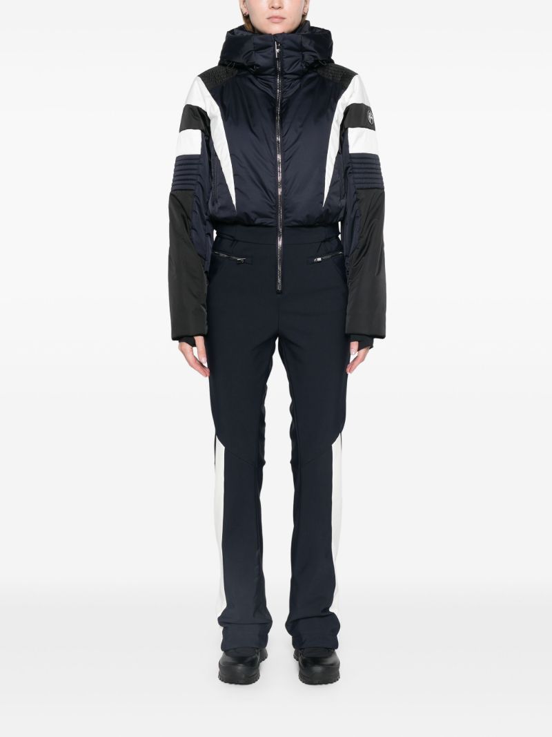 Two-tone Zipped All-in-one