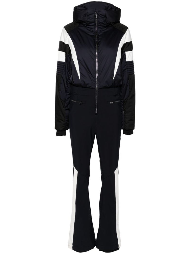 Two-tone Zipped All-in-one