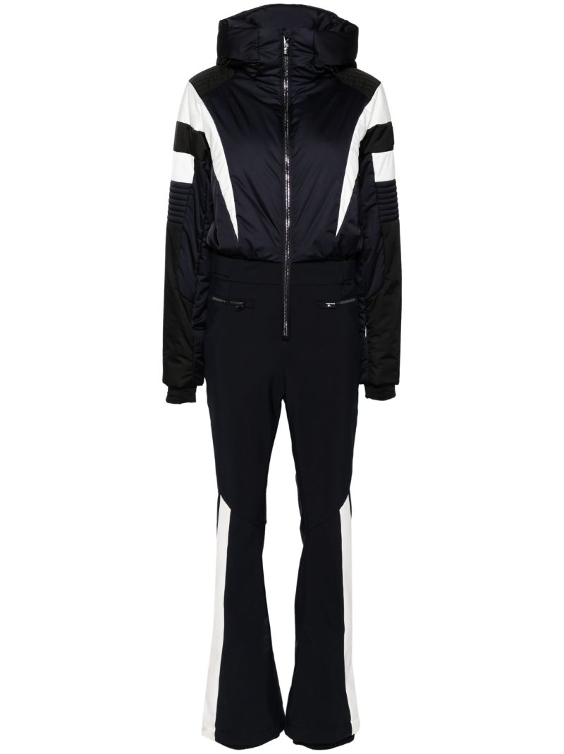Two-tone Zipped All-in-one