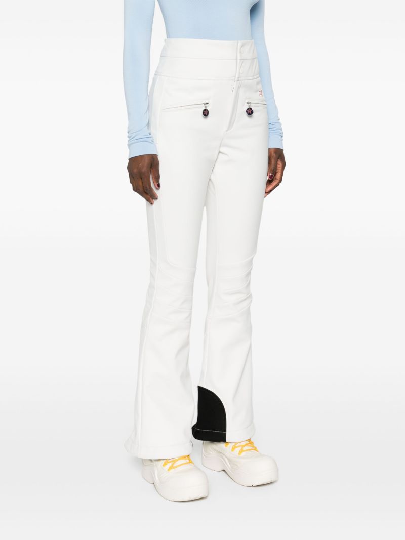 Embroidered Flared Ski Trousers