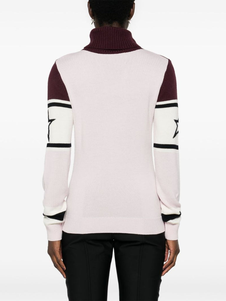 Intarsia-knit Turtleneck Sweater