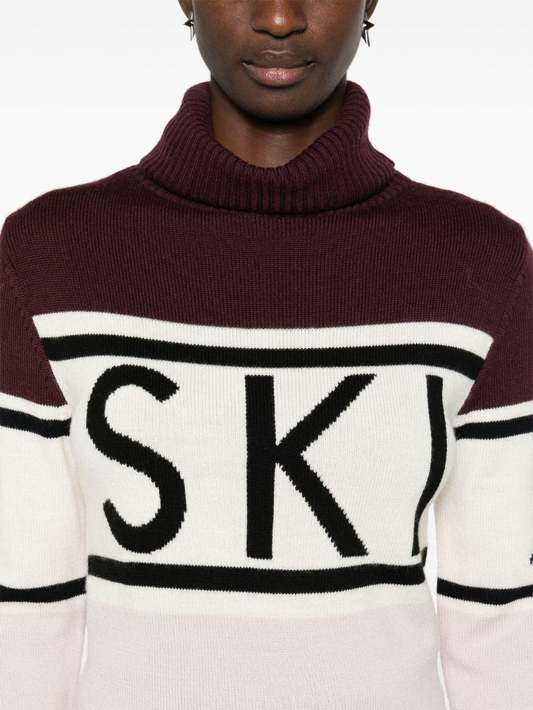 Intarsia-knit Turtleneck Sweater