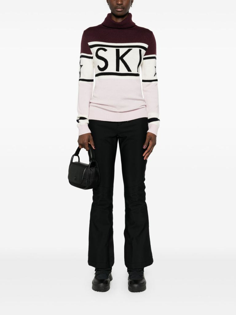 Intarsia-knit Turtleneck Sweater