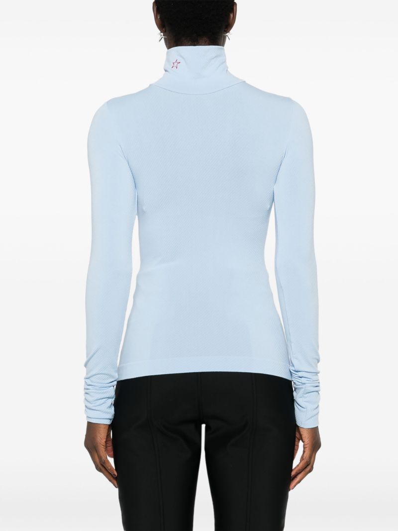 Printed Turtleneck Ski Top