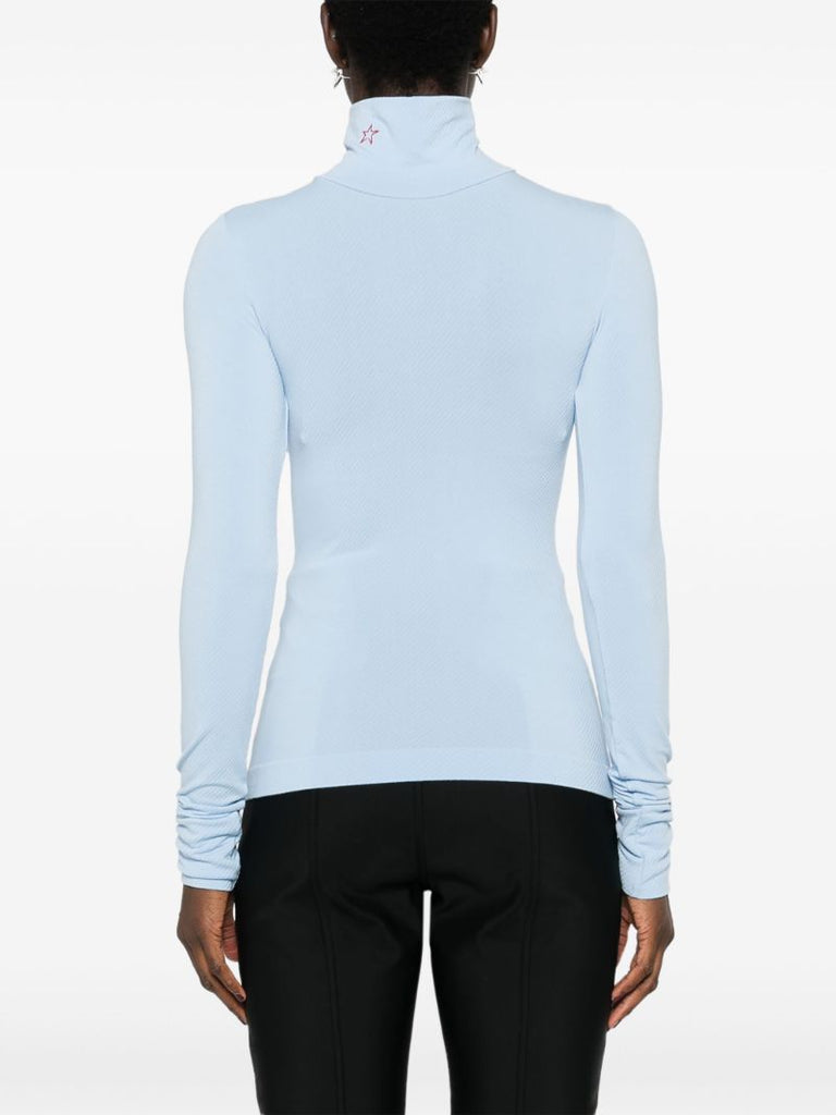 Printed Turtleneck Ski Top