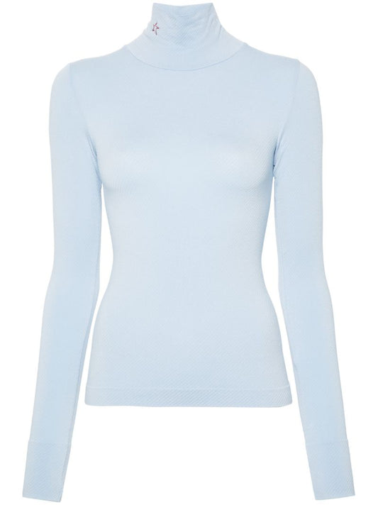 Printed Turtleneck Ski Top