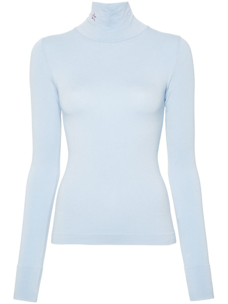 Printed Turtleneck Ski Top