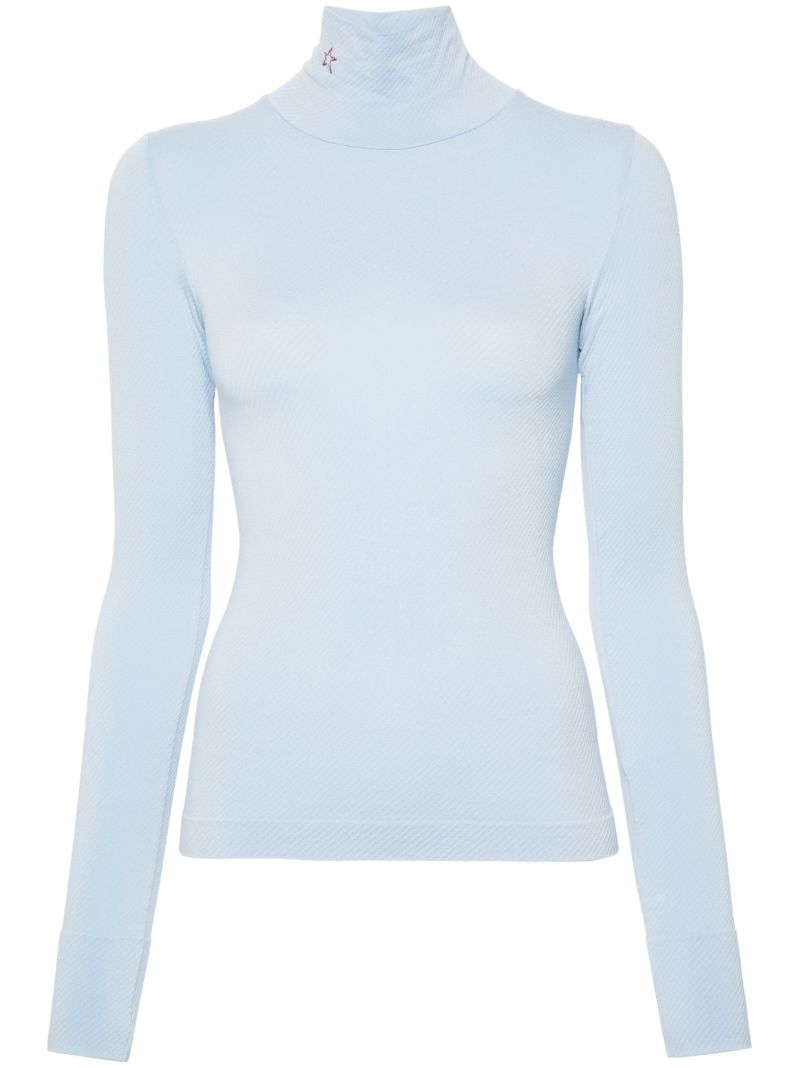 Printed Turtleneck Ski Top