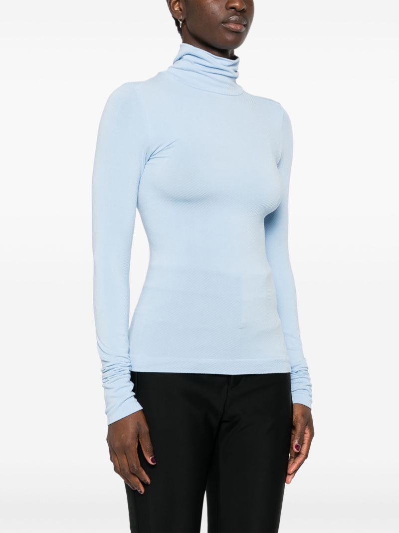 Printed Turtleneck Ski Top