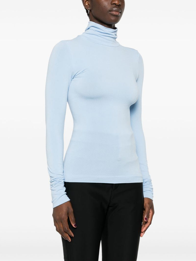 Printed Turtleneck Ski Top