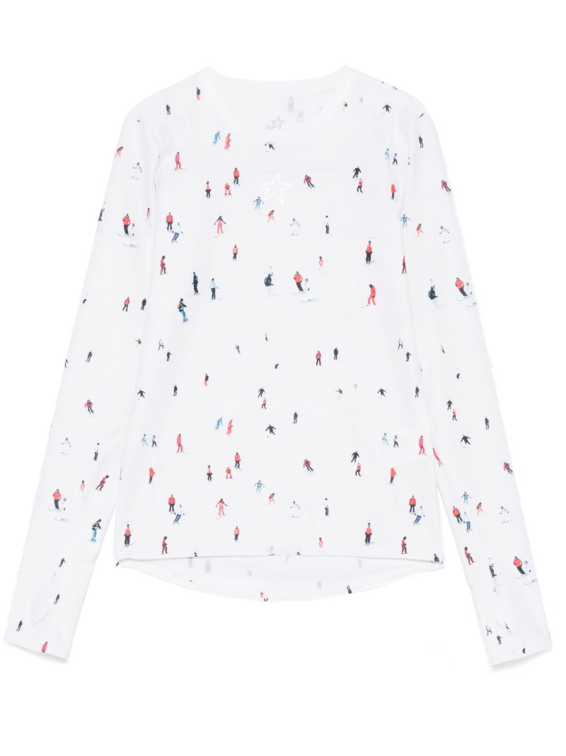 White X Dede Johnston Crowded Slopes Top