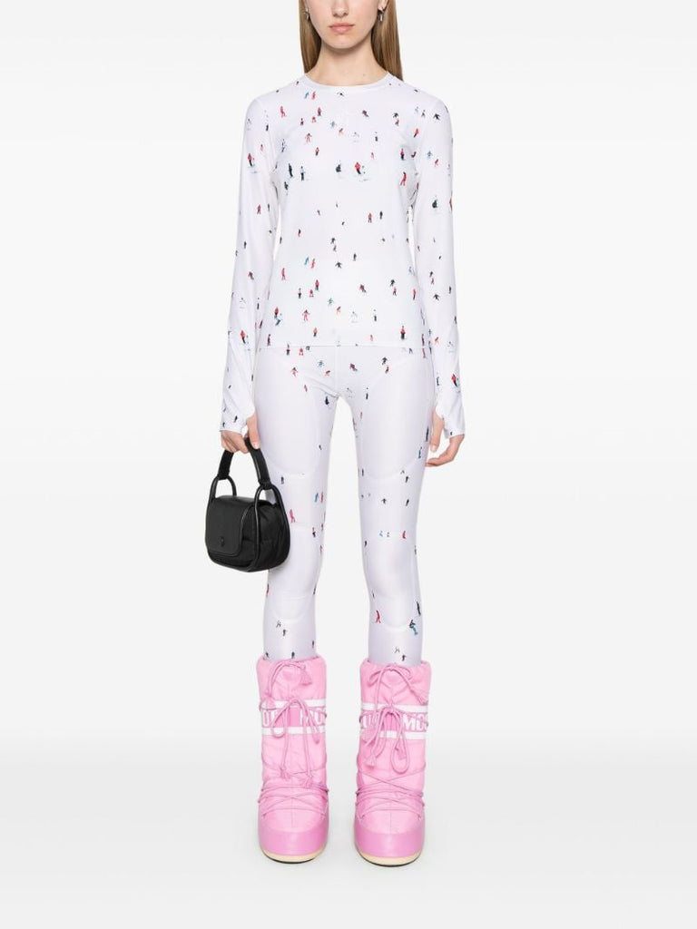 White X Dede Johnston Crowded Slopes Top
